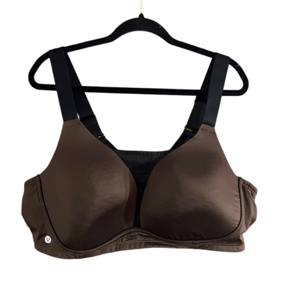 LIVI Lane Bryant Women's Plus Size Brown & Black Sports Bra Size 48D